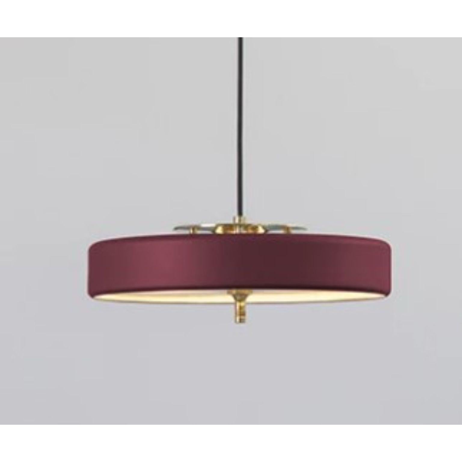 Lampada a sospensione Revolve Rise and Fall, ottone lucido, sangue di bue di Bert Frank In condizioni Nuovo in vendita a Geneve, CH