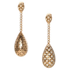 Revolve Rose Gold Ohrringe mit Diamanten, Double Face Model