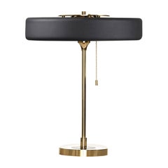 Lampada da tavolo Revolve, ottone spazzolato, nero di Bert Frank
