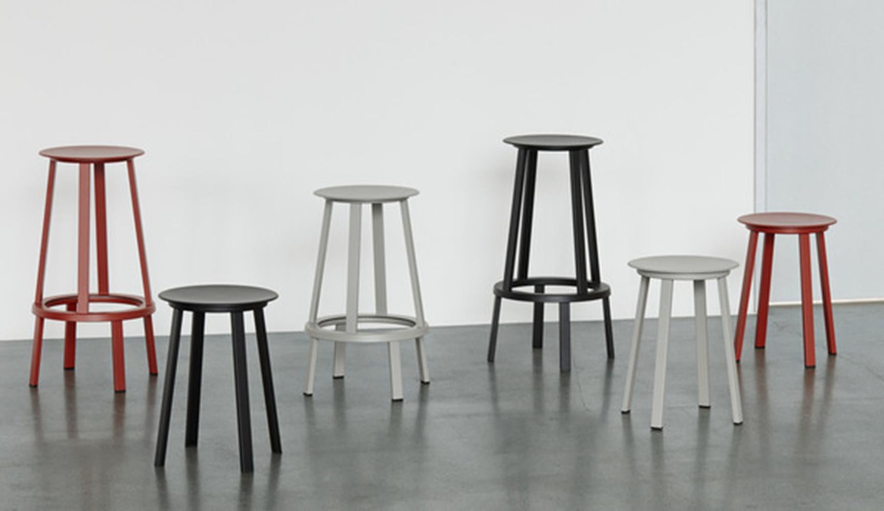 Chinese Revolver Bar Stool, Rotatable High, Sky Grey, by Leon Ransmeier for Hay For Sale