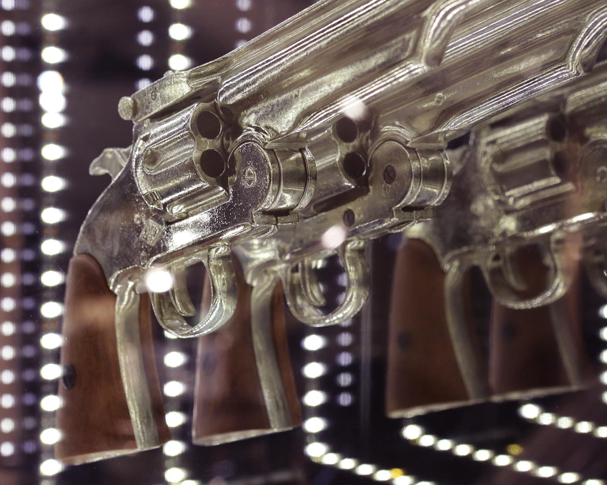 Revolver Doble Infiny Espejo Decorativo de Pared con Luces Led en venta 1