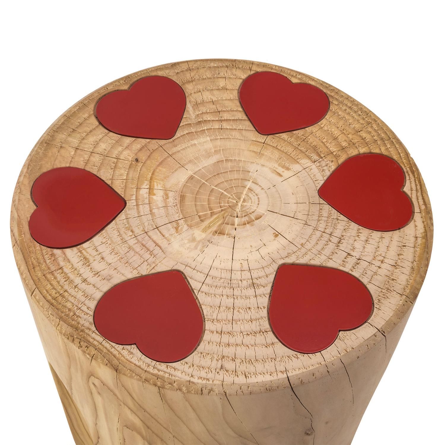 Revolvheart Stool in Solid Cedar In New Condition For Sale In Paris, FR