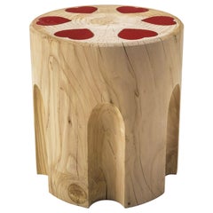 Revolvheart Stool in Solid Cedar