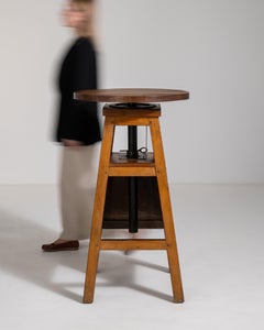 Revolving and Adjustable in Height Sculptors Table, France, Early 20th Century