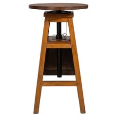 Revolving and Adjustable in Height Sculptors Table, France, Early 20th Century