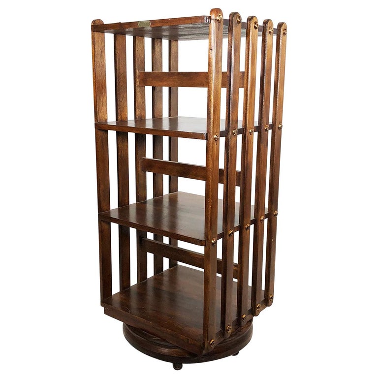 Revolving Bookcase by Sargent MFG Co. For Sale at 1stDibs
