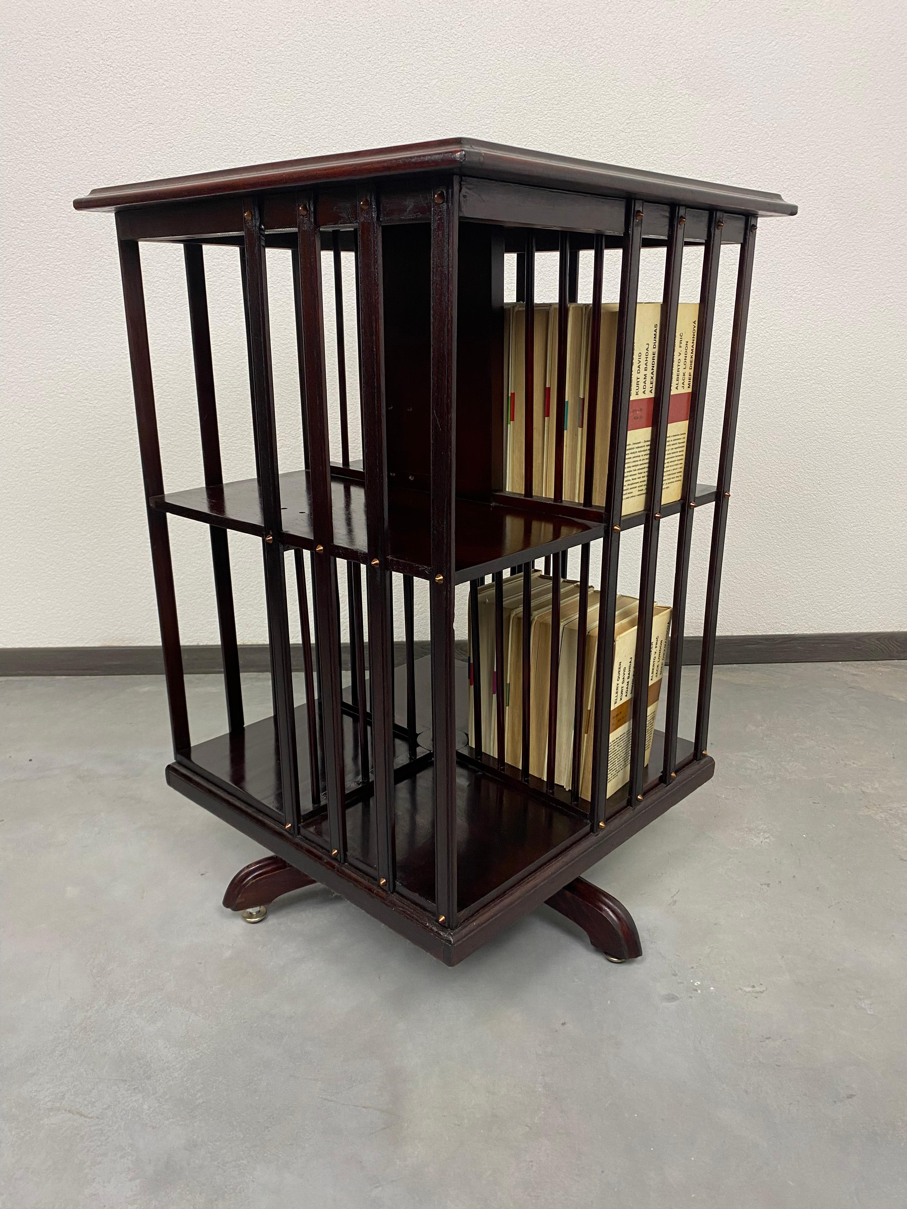 Slovak Revolving Bookcase by Thonet For Sale