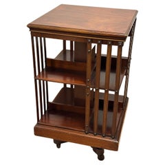 Antique Revolving Bookcase from Maple & Co