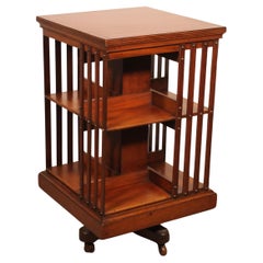 Revolving Bookcase With Iron Base - 19th Century