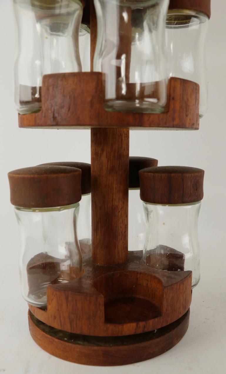 Revolving Danish Spice Rack by Digsmed In Good Condition In New York, NY