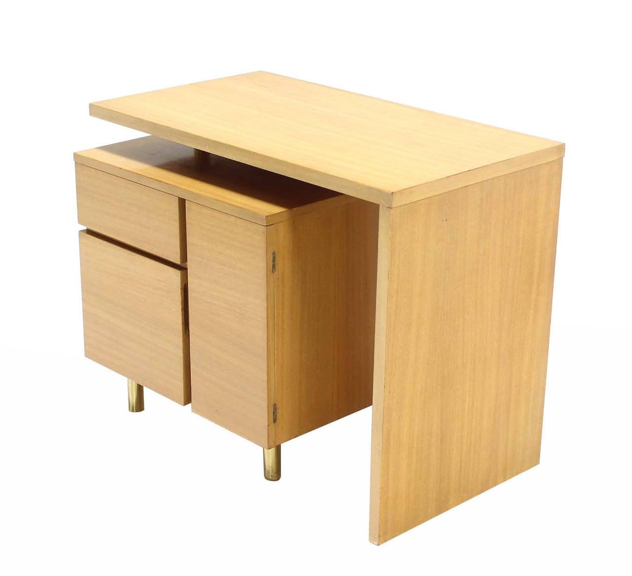 Revolving Folding Mid-Century Modern Desk Writing Table Cabinet Hide Away MINT.
