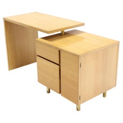 Used Revolving Folding Mid-Century Modern Desk Writing Table Cabinet Hide Away MINT