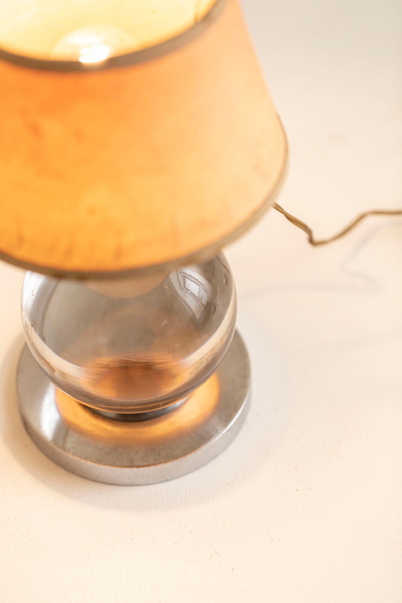 Revolving Glass Sphere Table Lamp 7
