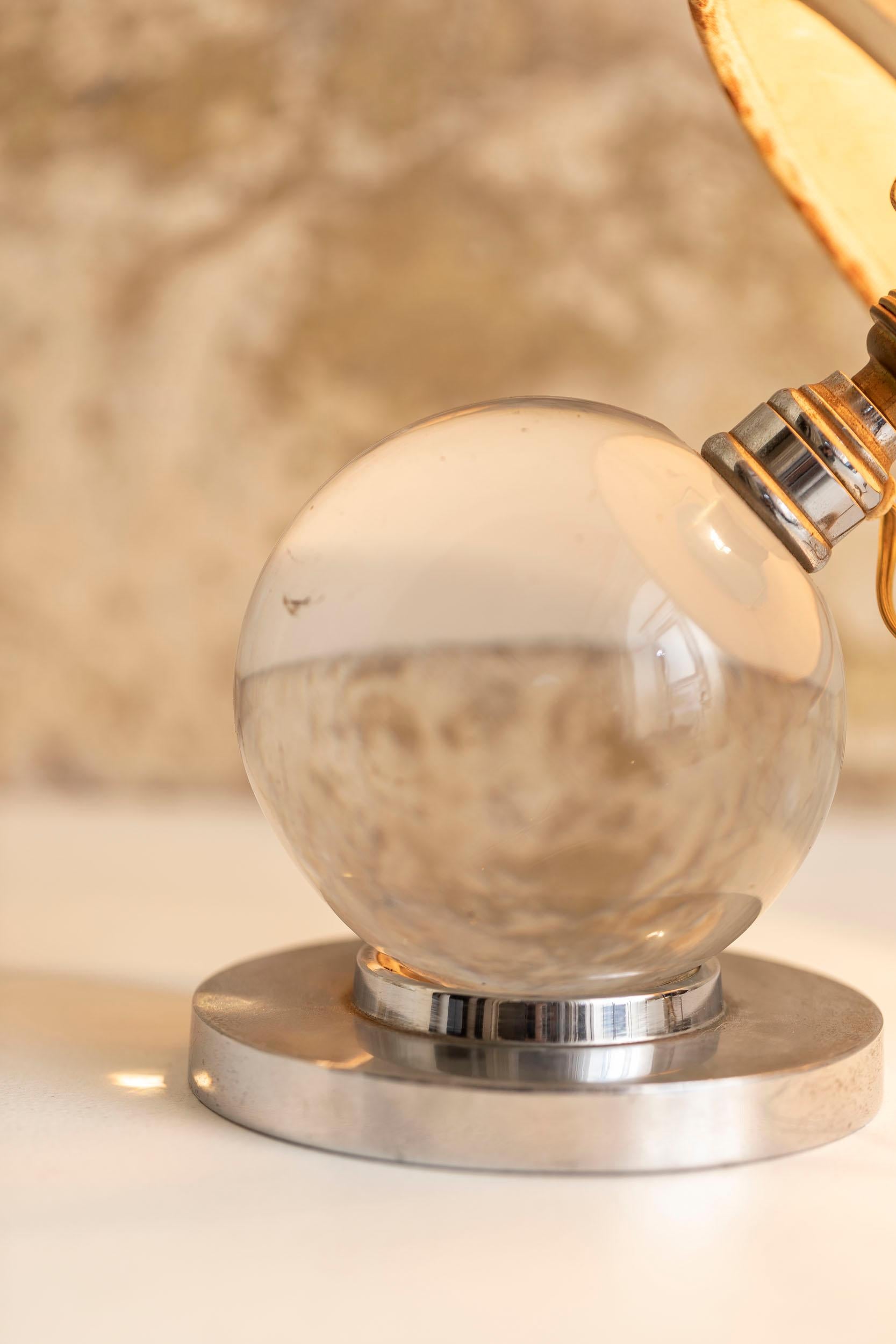 Revolving Glass Sphere Table Lamp 12