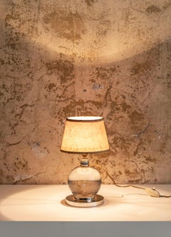 Revolving Glass Sphere Table Lamp