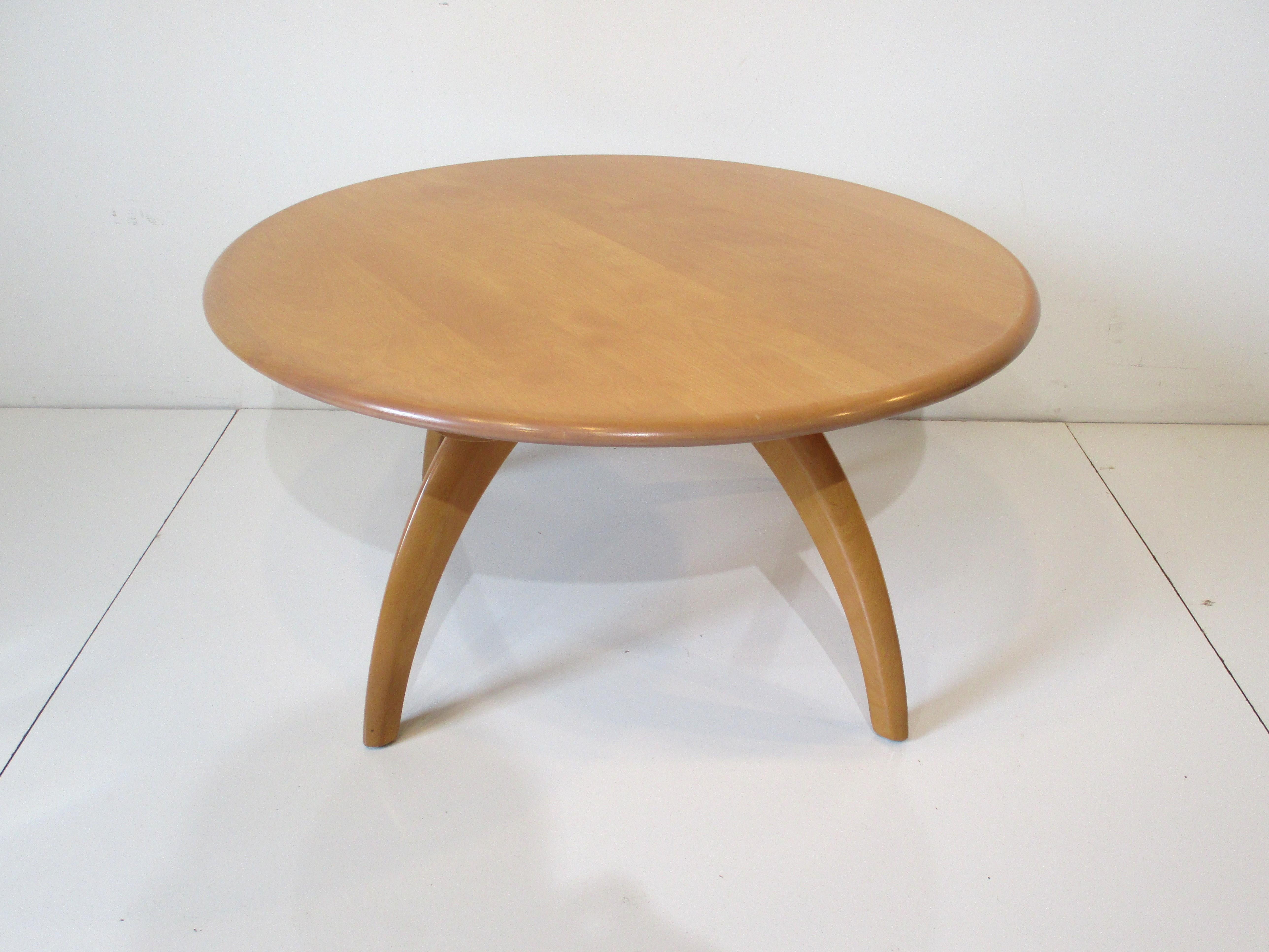 Mid-Century Modern Revolving Maple Encore Coffee Table by Jiranek / Herrmann for Wakefield