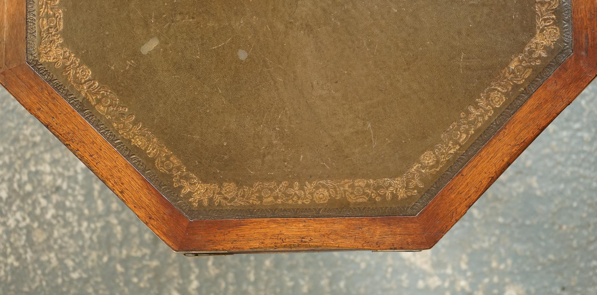 REVOLVING MILITARY CAMPAiGN REGENCY STYLE DRUM SIDE END TABLE BEVAN FUNNELL For Sale 8