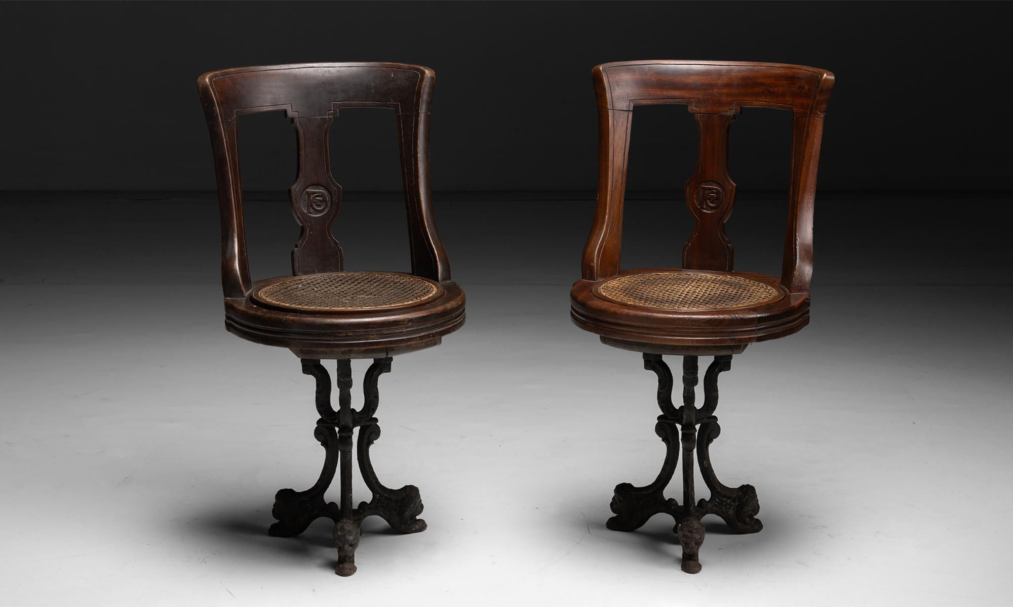Revolving Ship Chair(s), England circa 1870 For Sale 1