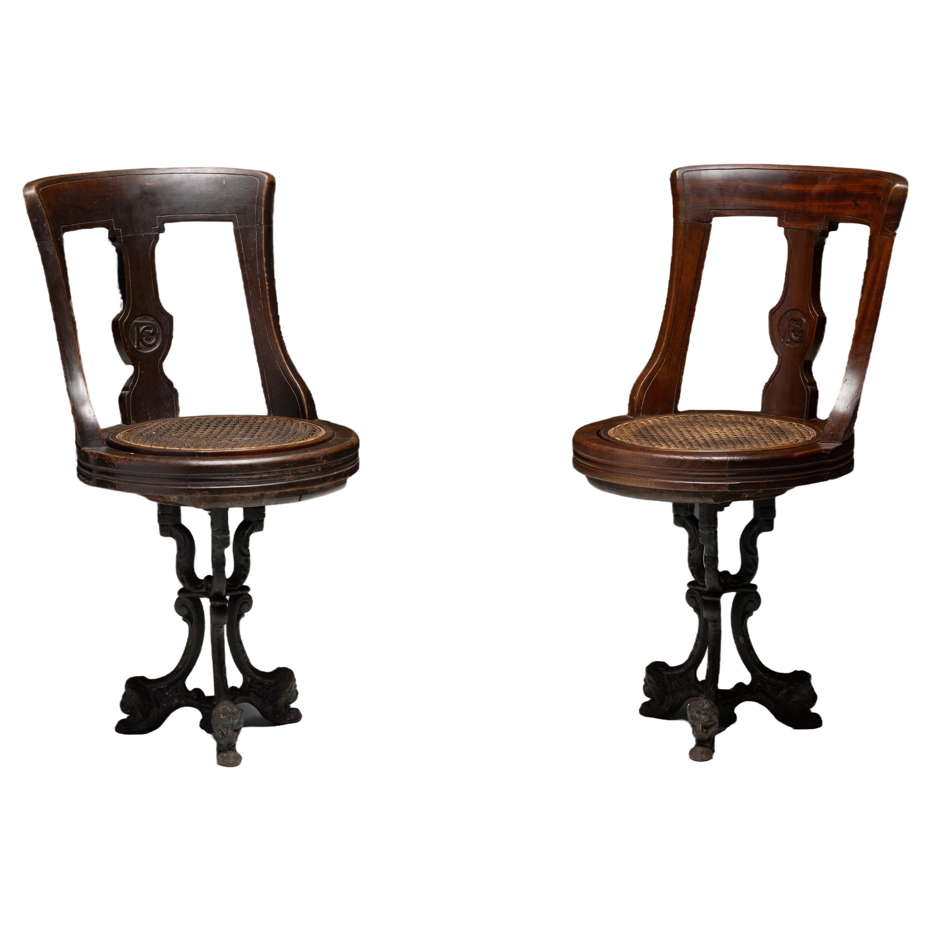 Revolving Ship Chair(s), England circa 1870 For Sale