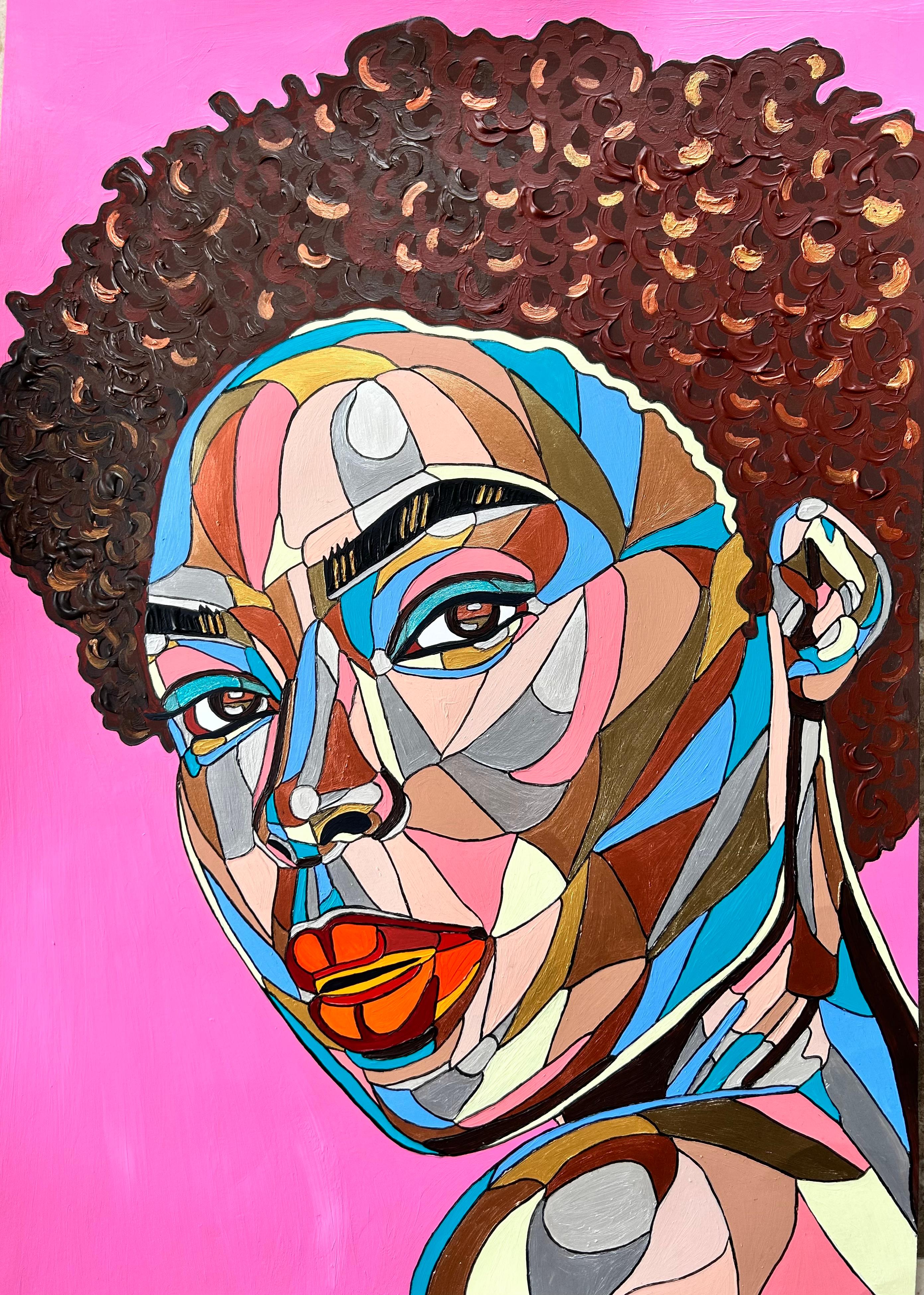 REWA Portrait Painting - adiba ⏐ Daughter of the People