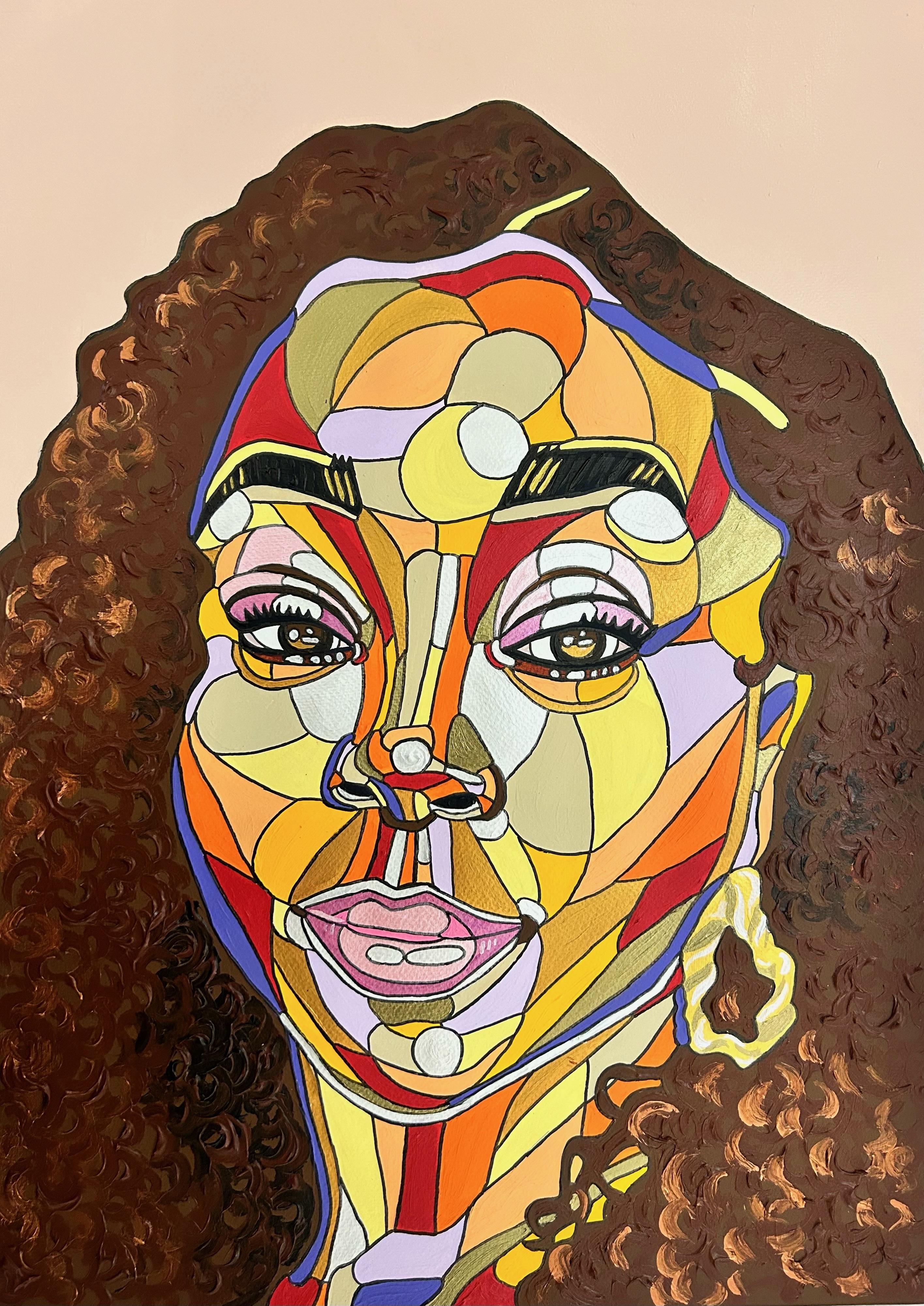 REWA Portrait Painting - anwuli ⏐ Joy