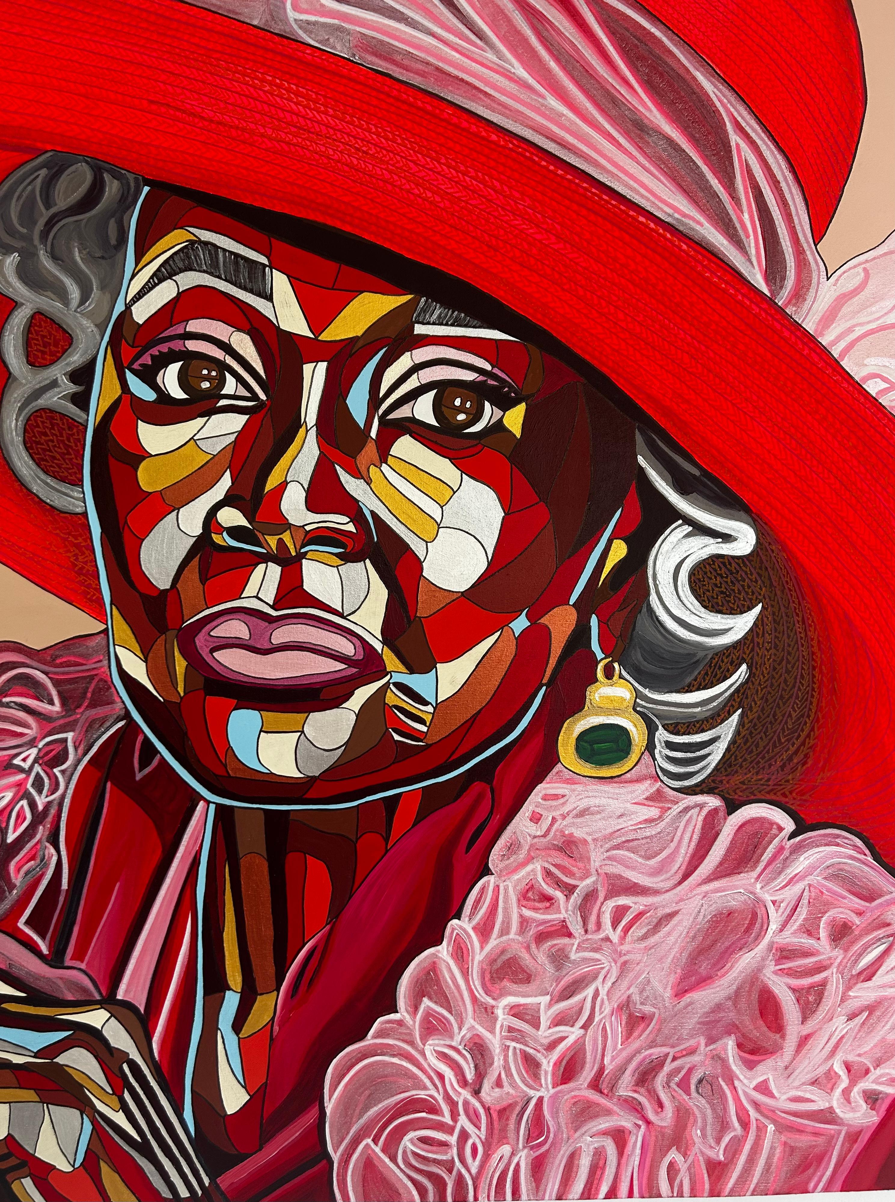 ezinne  La Buena Madre - Figurative Painting Beige de REWA