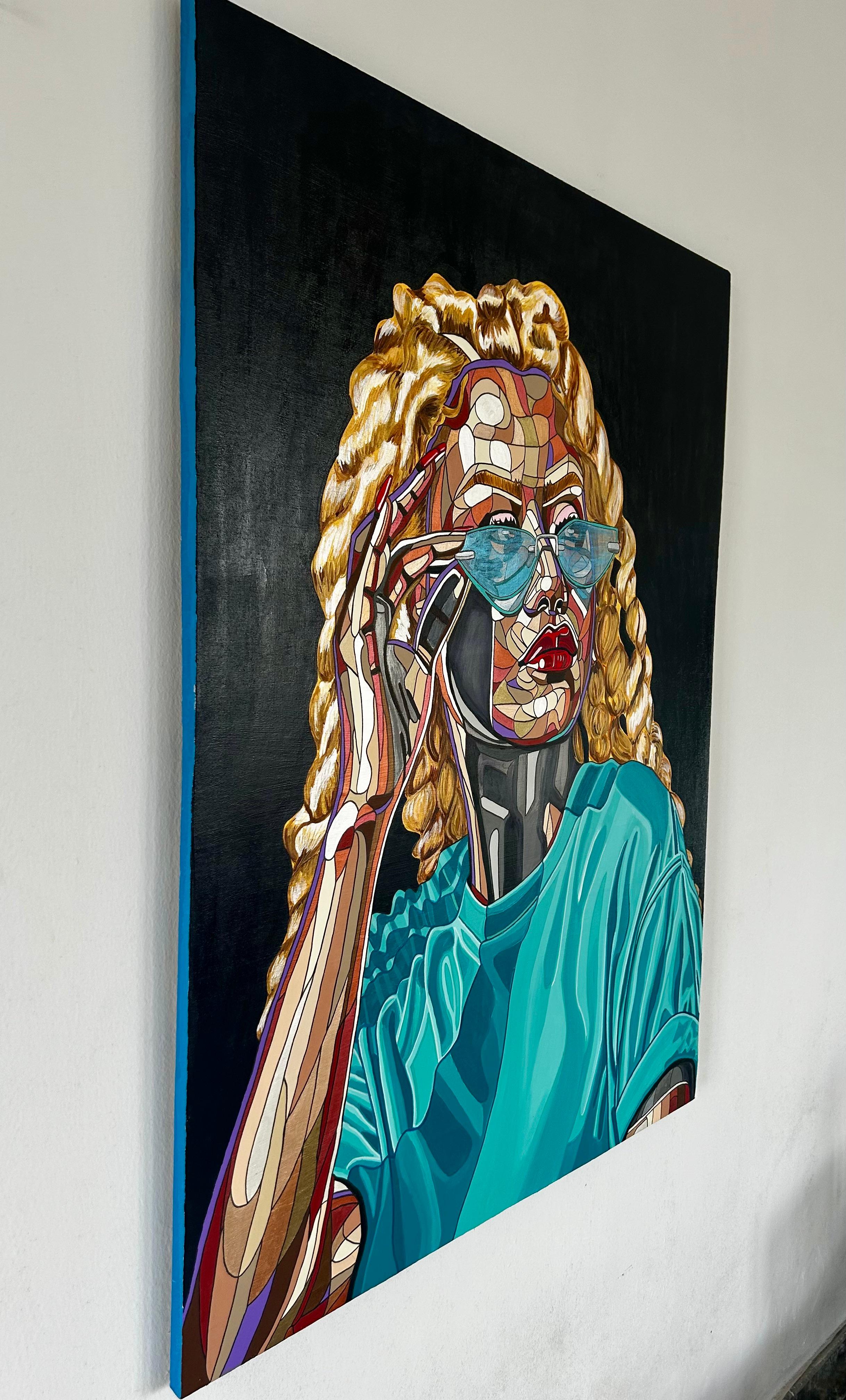 lebechi  Guarda a Dio - Painting Contemporaneo di REWA