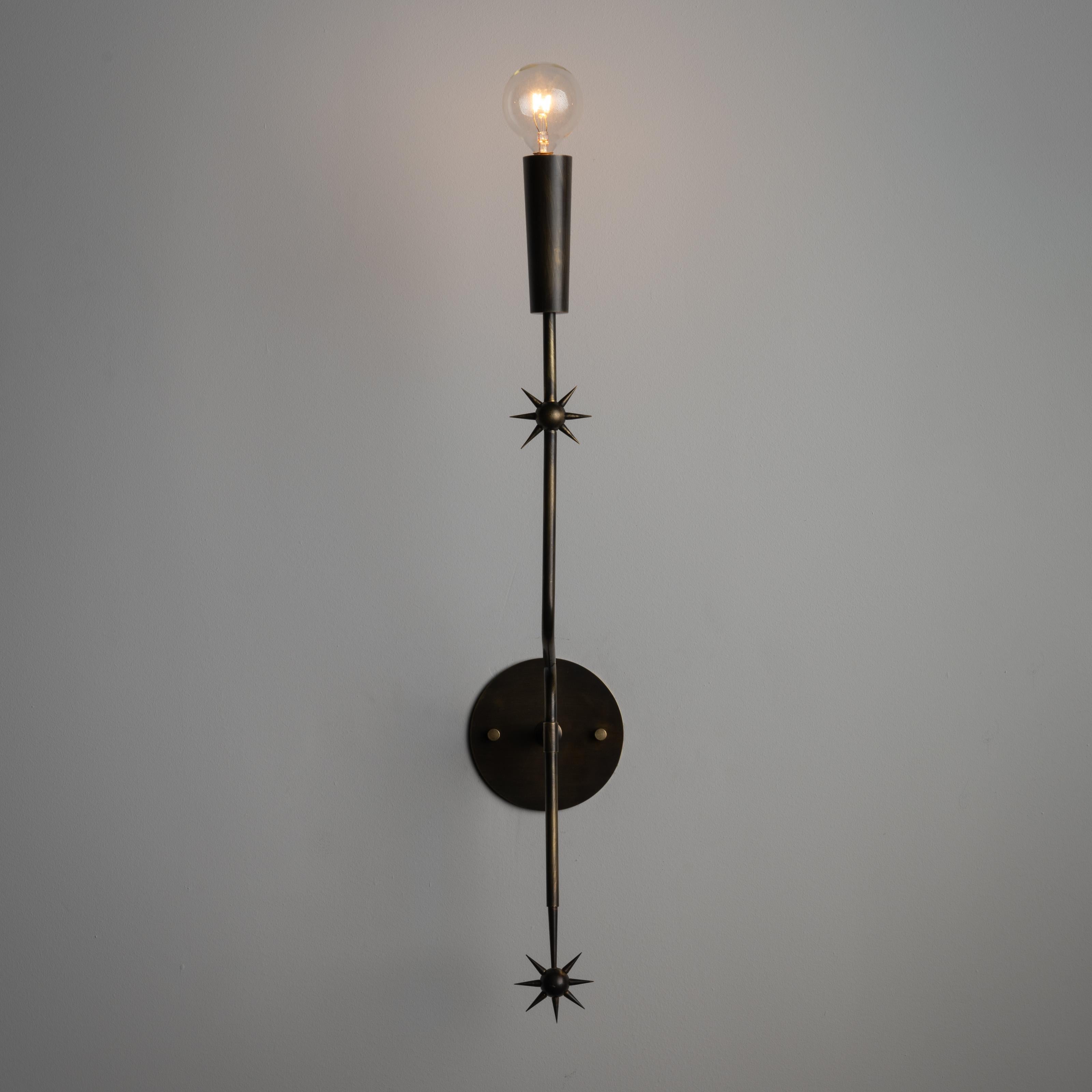Rewire Custom Brass Sconce For Sale at 1stDibs
