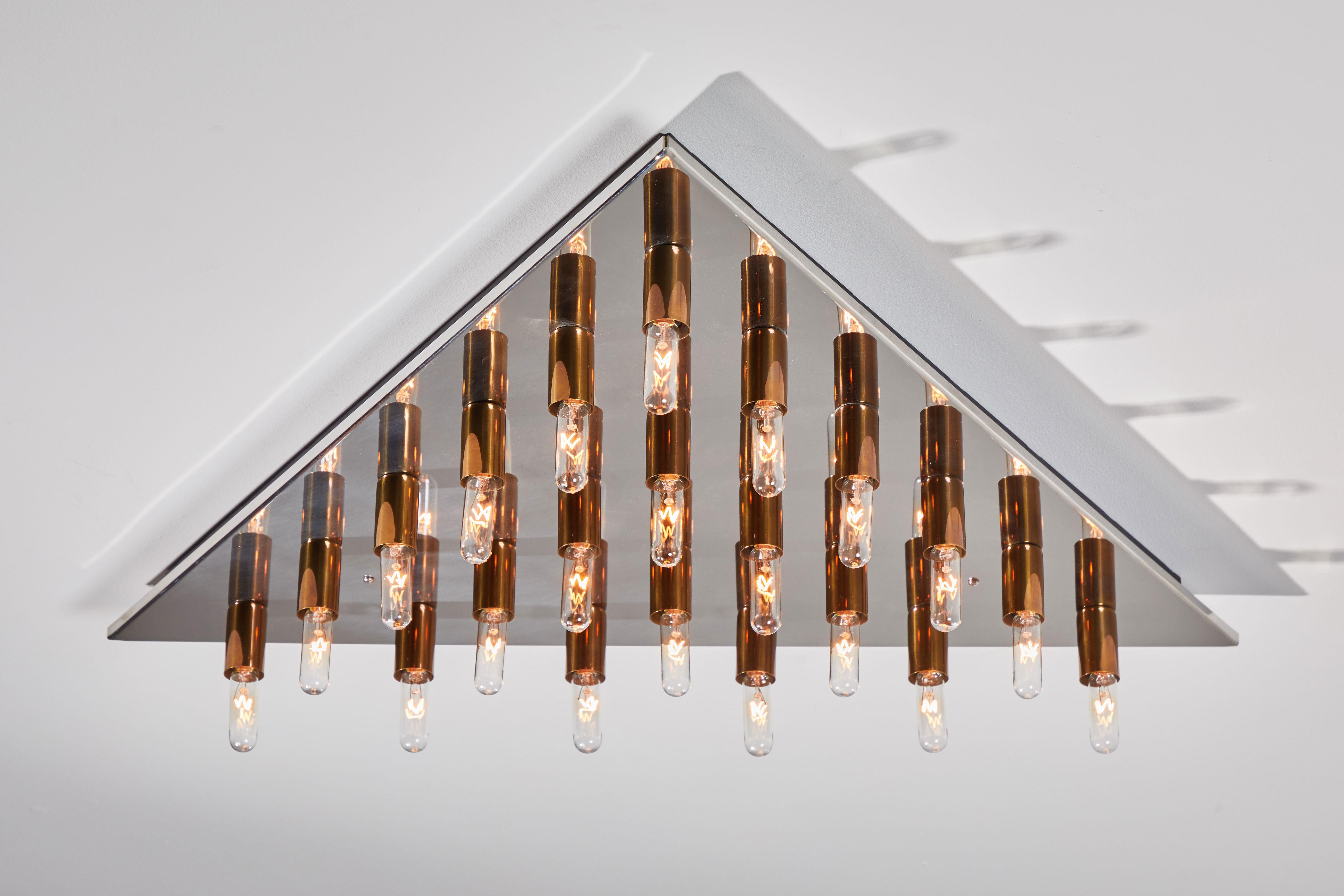 Contemporary Rewire Custom Triangular Light Panel For Sale