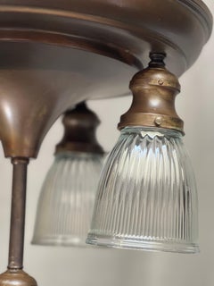 Rewired Vintage Ceiling Pan Light, circa 1930