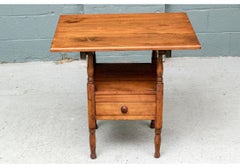 Reworked Antique Country Settle Table