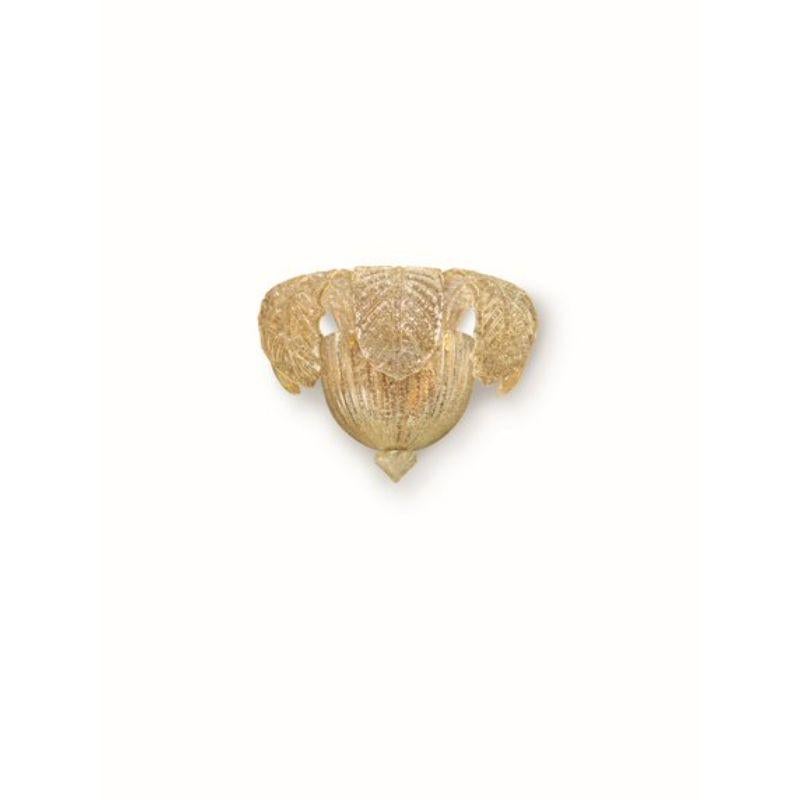 Rex 5388 Wall, Gold Rugiada Venetian Crystal For Sale