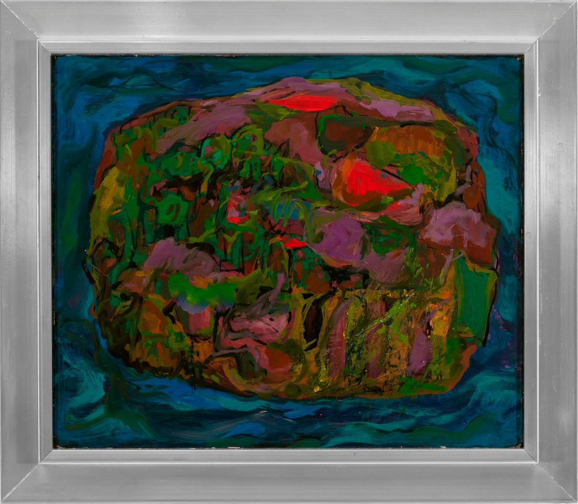 Rex Ashlock Abstract Painting - "Blue"