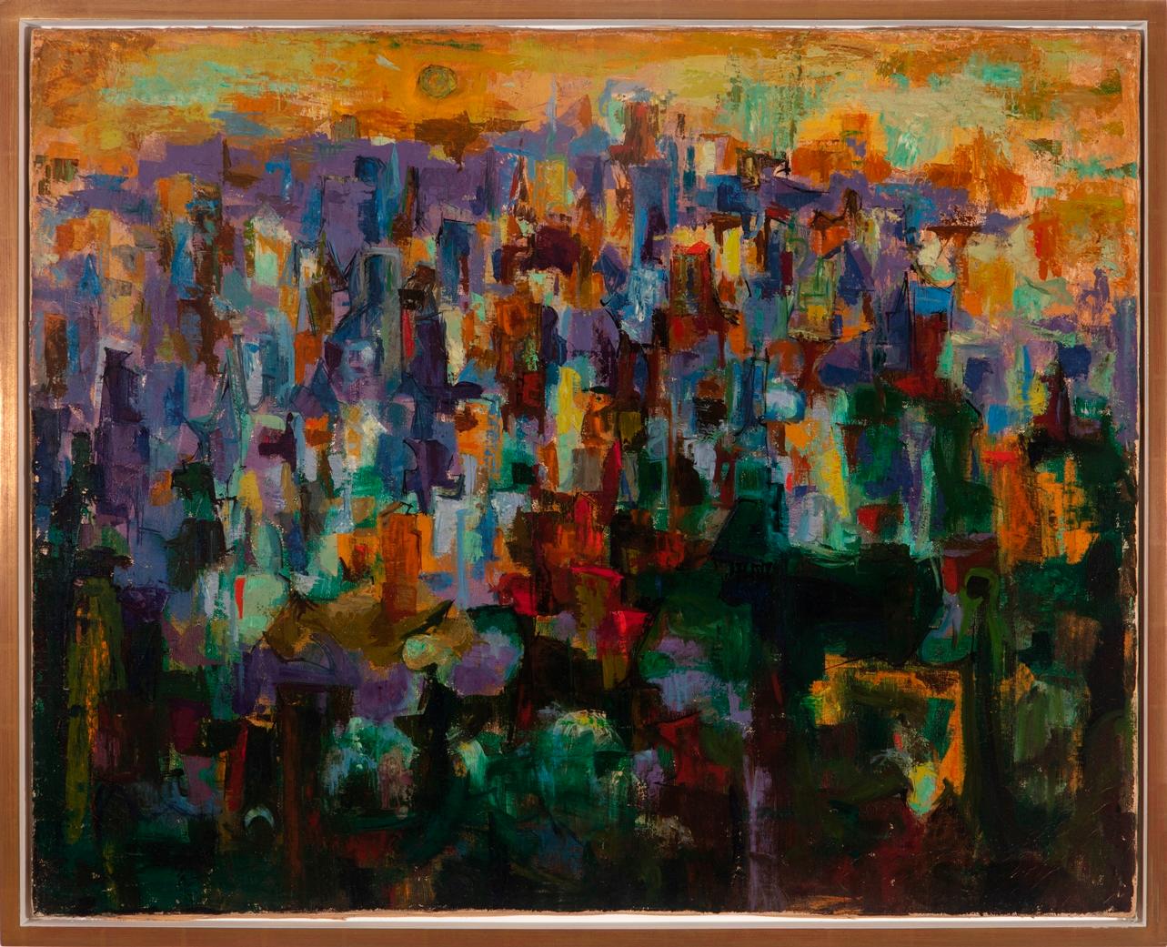 Rex Ashlock Abstract Painting - "City"