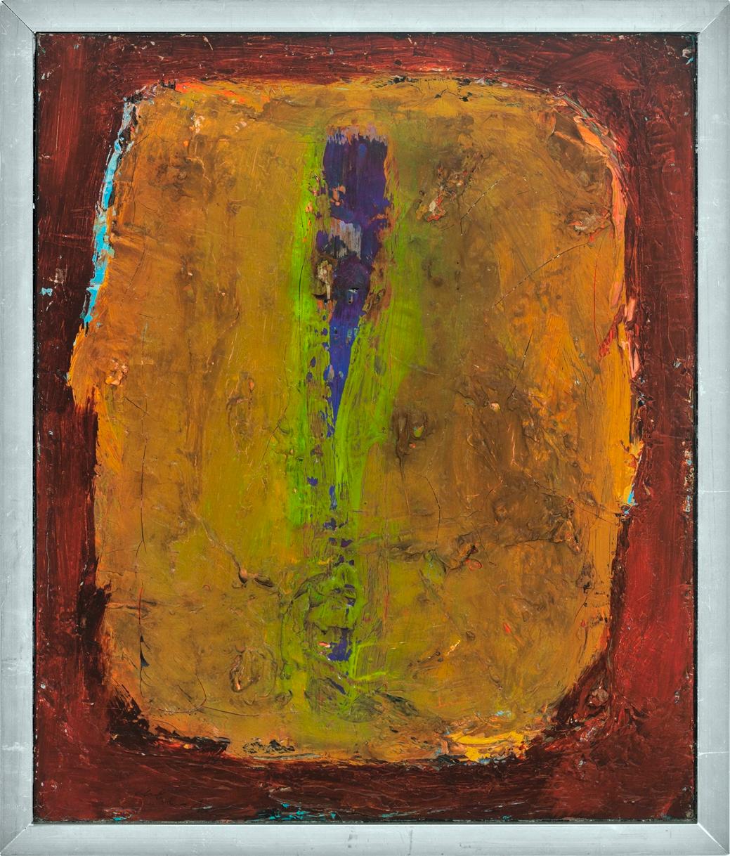 Rex Ashlock Abstract Painting - "Maroon"