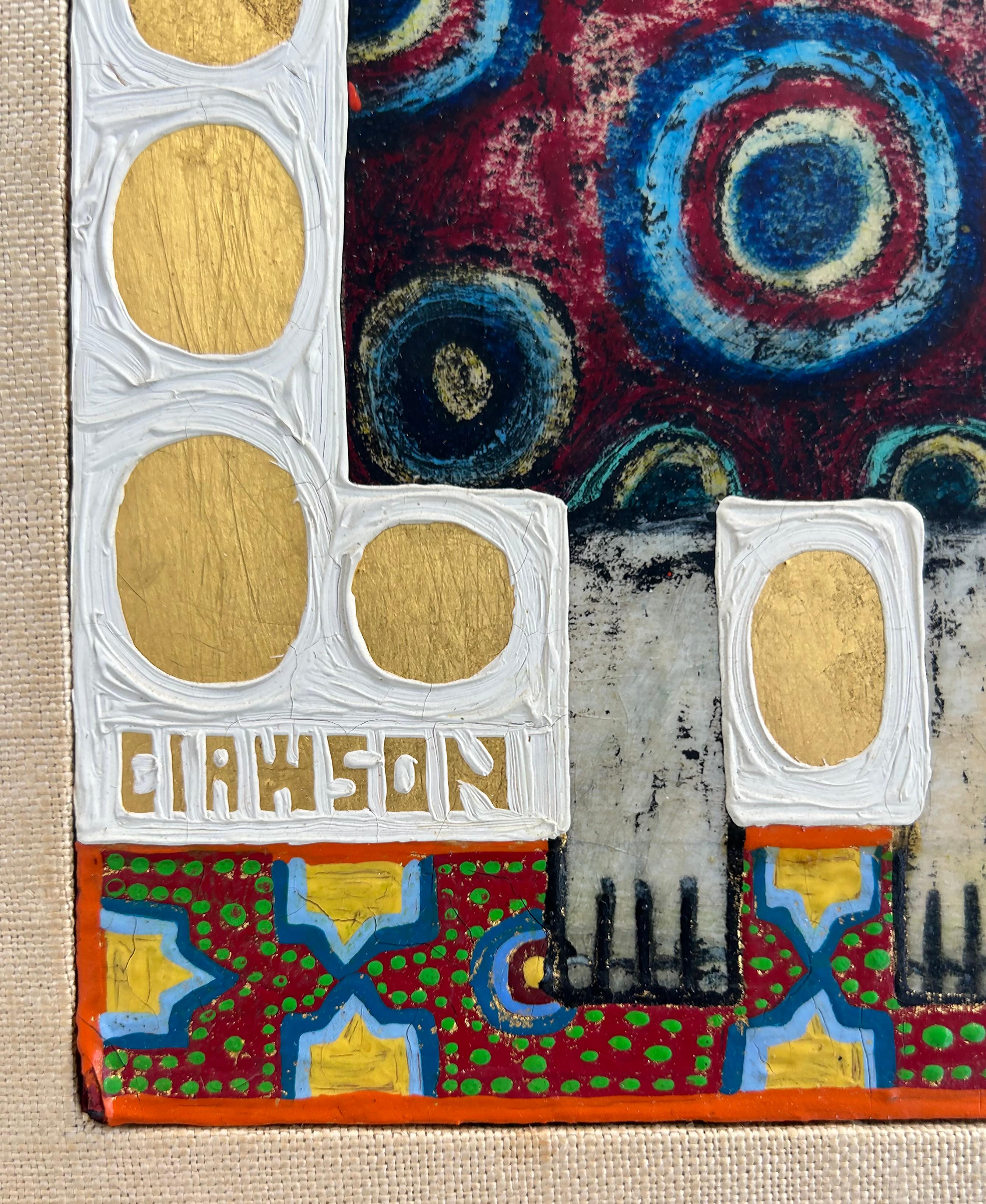 Rex Clawson, Abstraktes Gemälde in Mischtechnik auf Karton, 1965 im Angebot 6