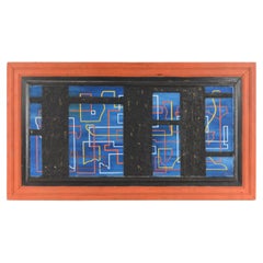 Rex Dennis Parady, "of Time and Illusions" Abstract Mixed Media on Canvas, 1956