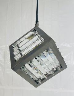 Colgante de diamantes "Rex" de Timothy Oulton en acero y cristal óptico