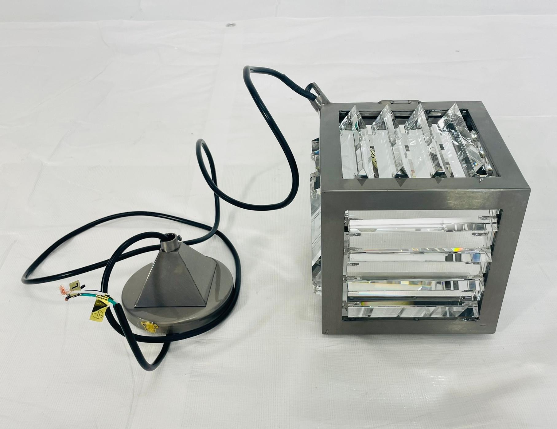 Acciaio Ciondolo con diamante 