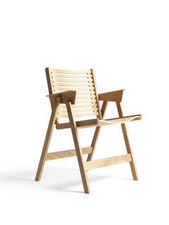 Rex Dining Chair in Natural Oak, Solid Frame + Plywood, Mid-Century Modern Style