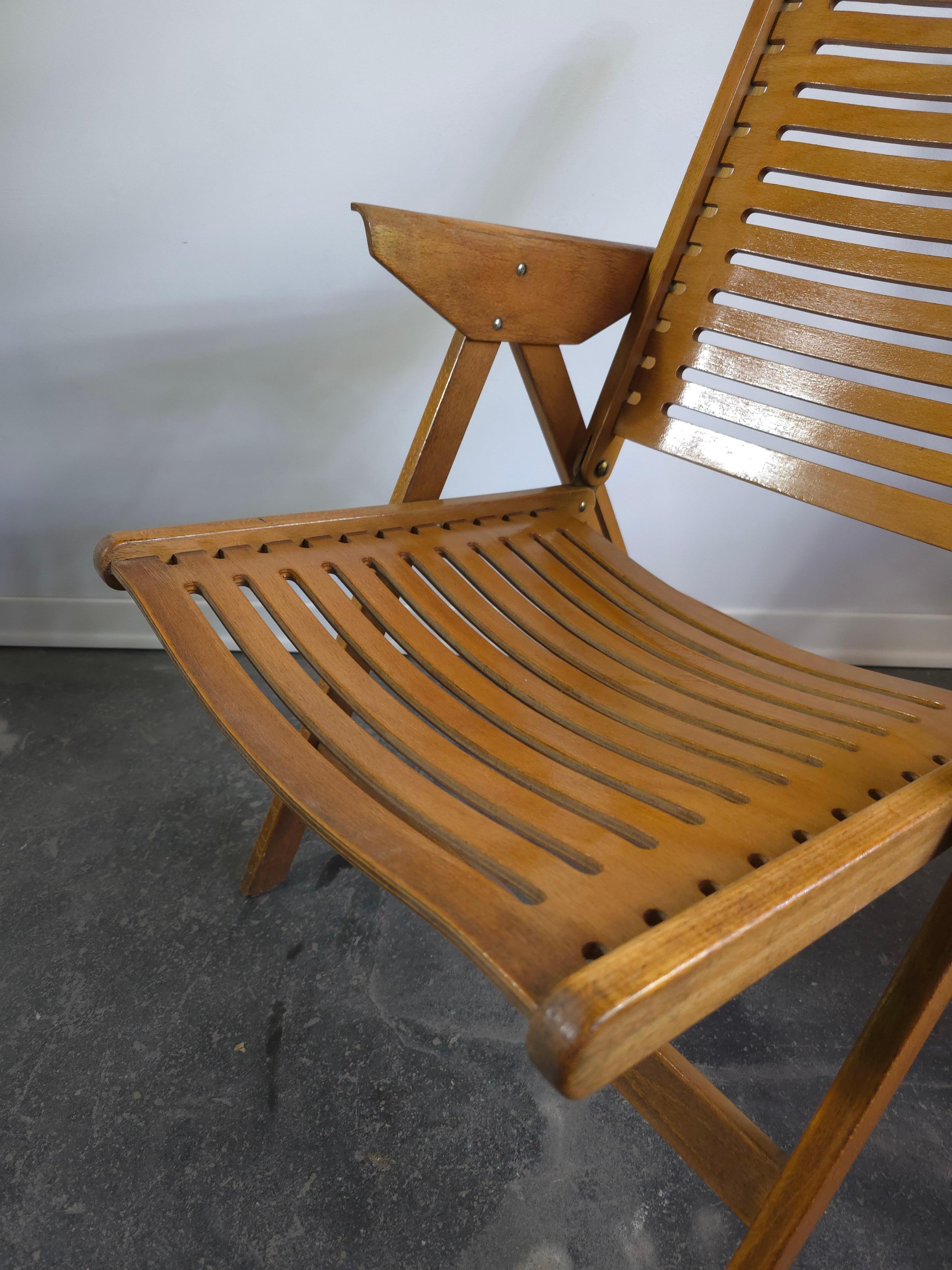 REX Folding chair 1970s en vente 7