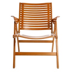 Rex Folding Chair Amrchair by Niko Kralj, Plywood Beech, 1952