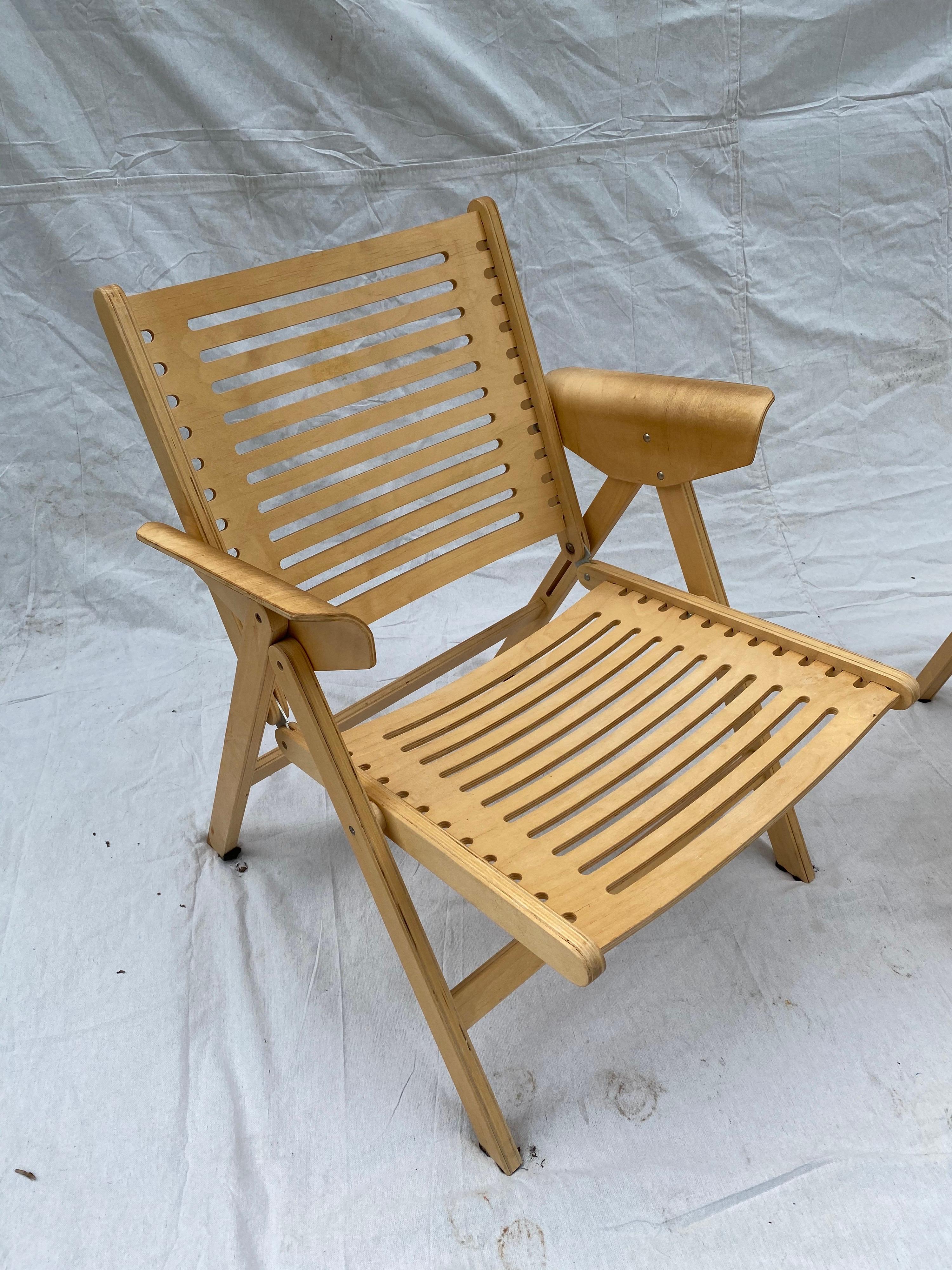 Rex Folding Chairs by Niko Kralj at 1stDibs | folding chairs for sale ...