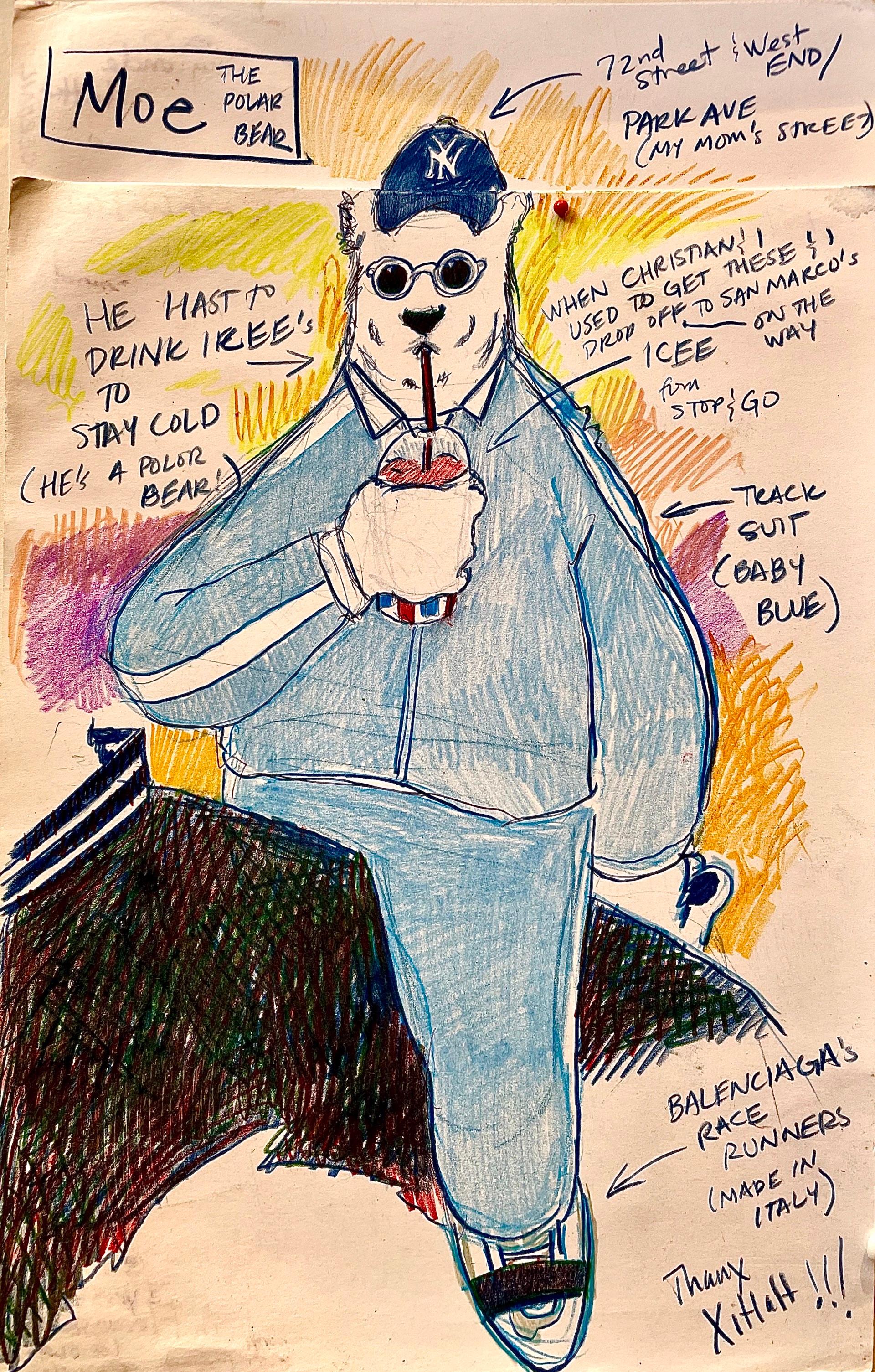 Moe the Polar Bear - Painting by Rex Hausmann