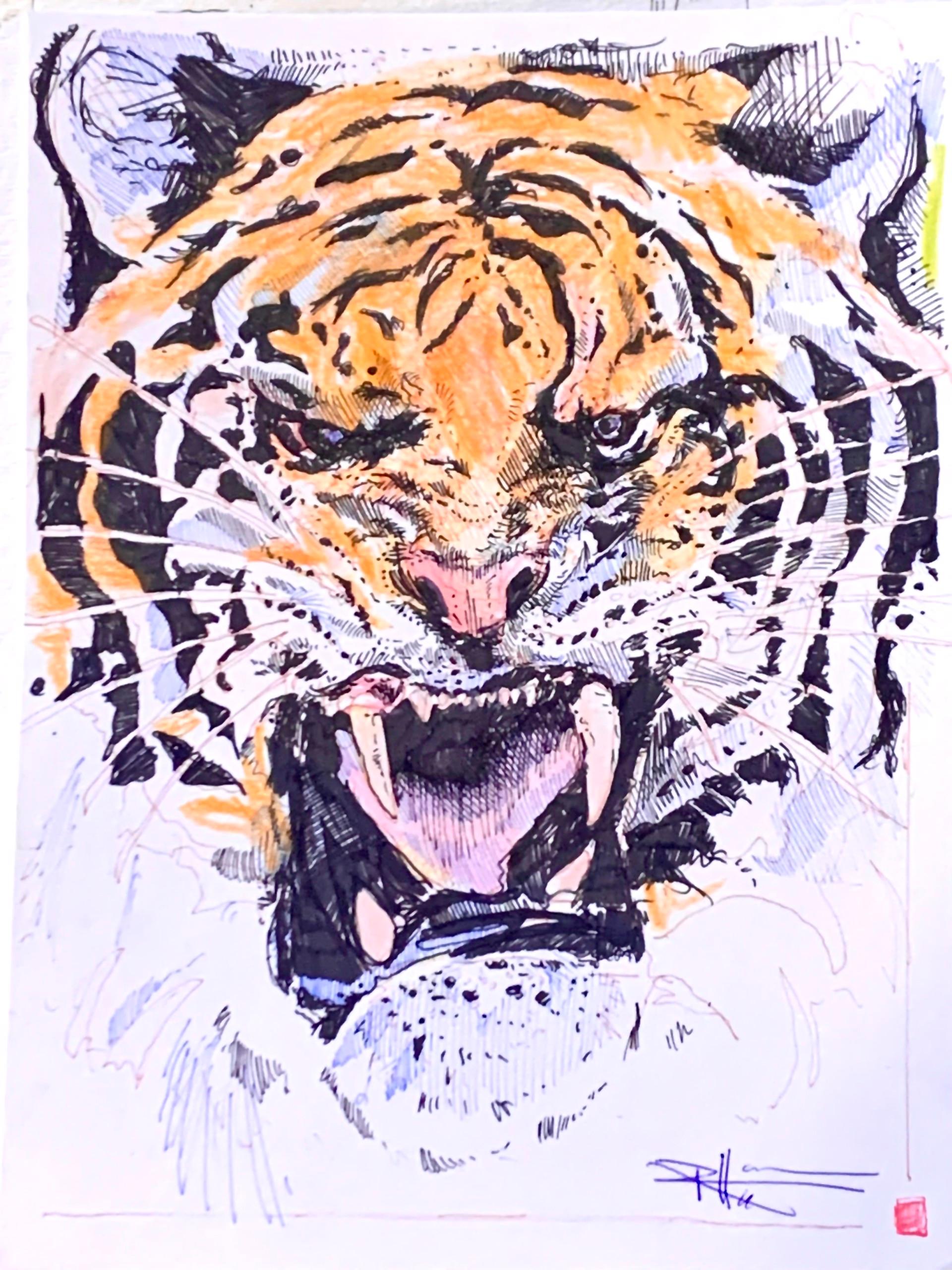 Tiger - Painting by Rex Hausmann