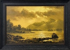 Dark Skies over Derwent Water in the English Lake District by British Artist