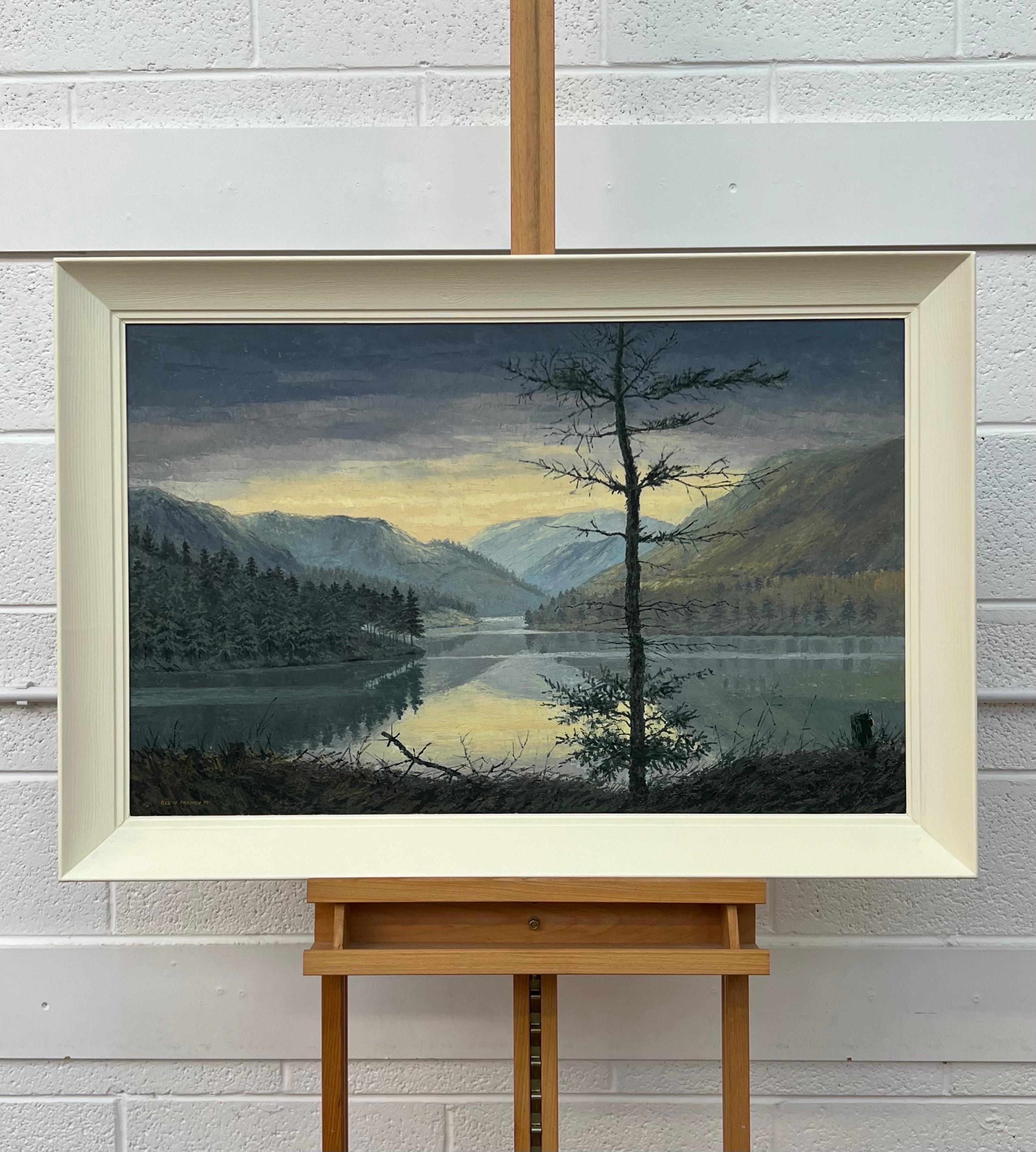 Peinture à l'huile impressionniste d'un paysage d'hiver en Angleterre en vente 15