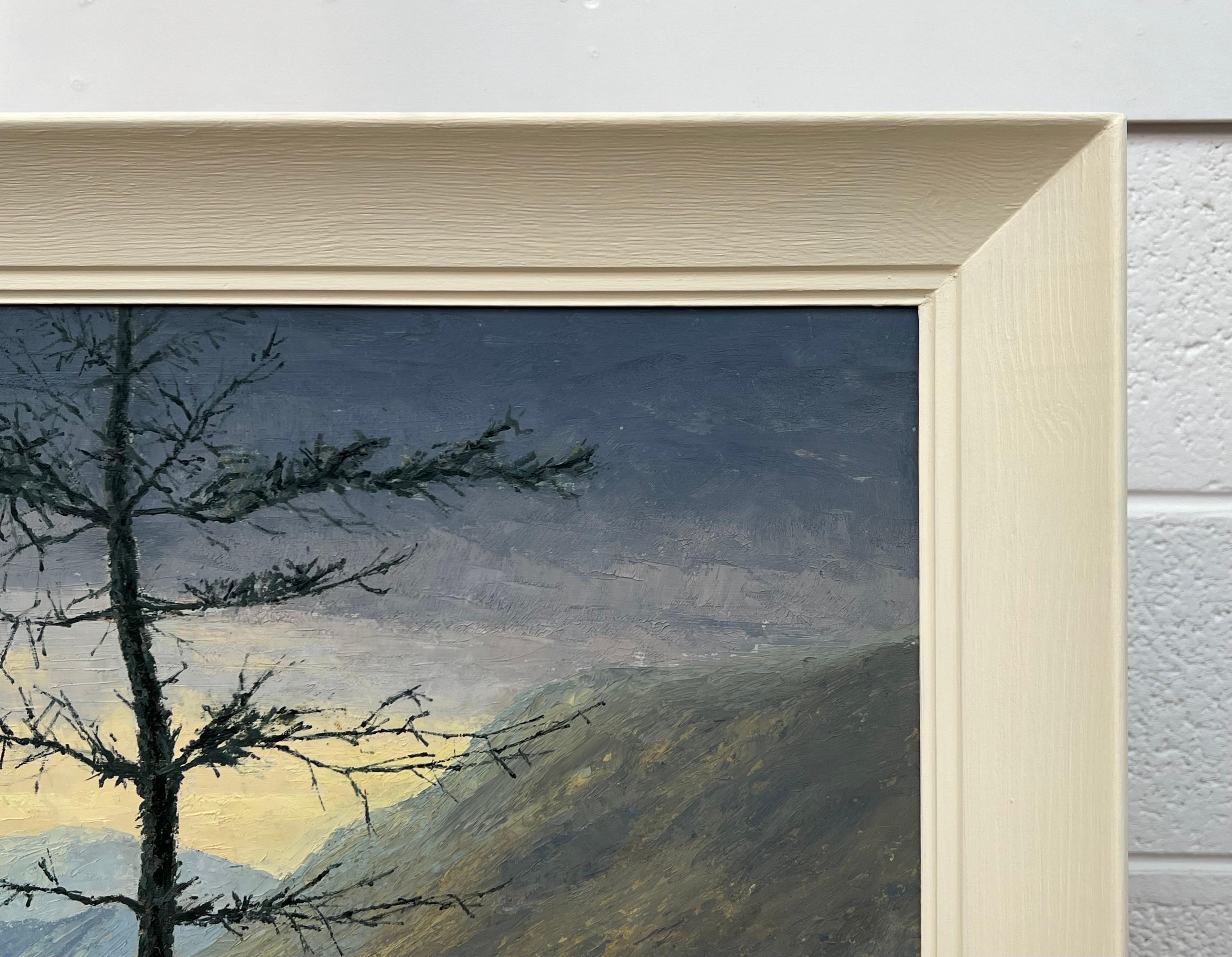 Peinture à l'huile impressionniste d'un paysage d'hiver en Angleterre en vente 3