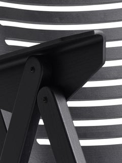 Rex Rocking Chair Black Oak, Solid frame + Plywood, Mid-Century Modern Style