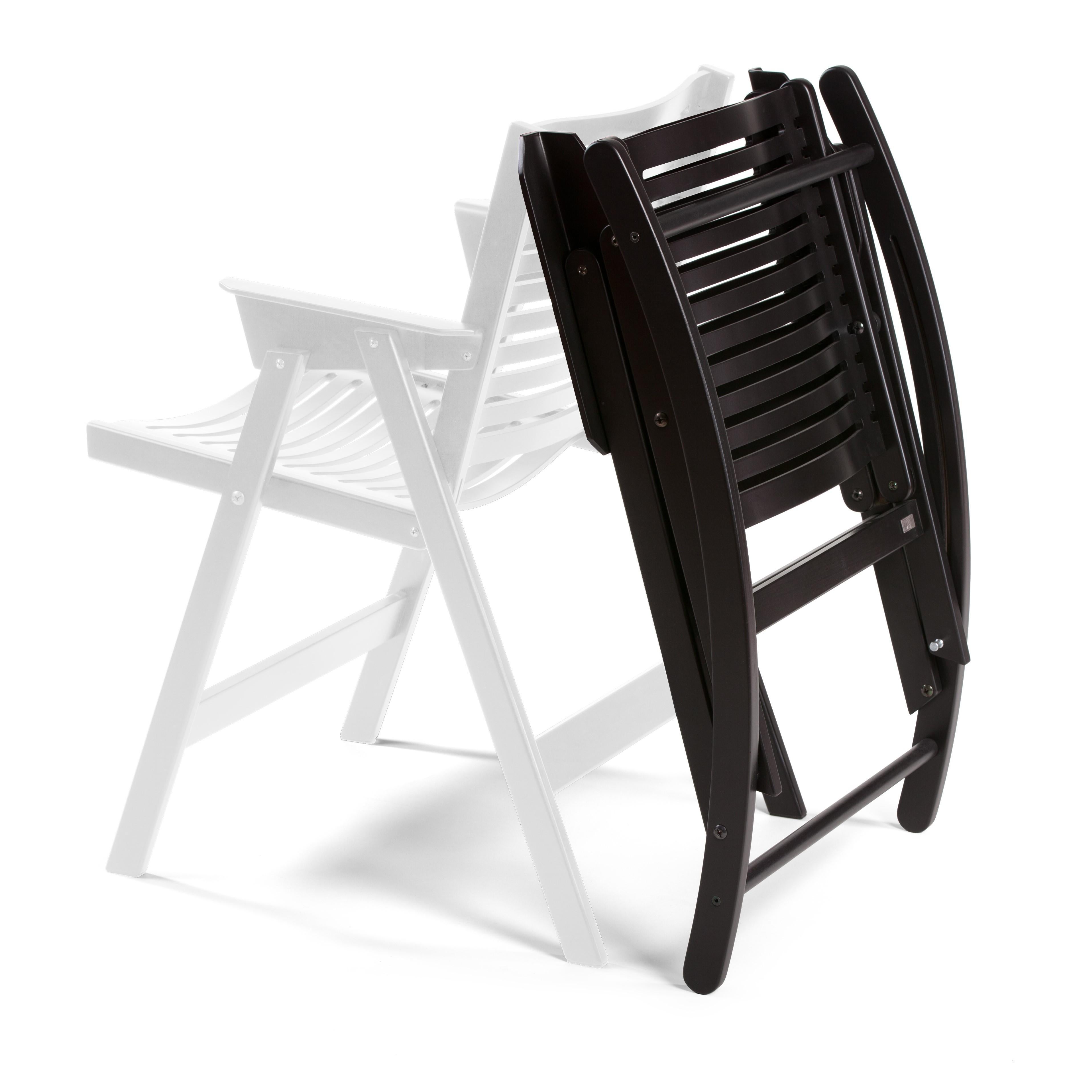 Slovenian Rex Rocking Chair Black Oak, Solid frame + Plywood, Mid-Century Modern Style For Sale